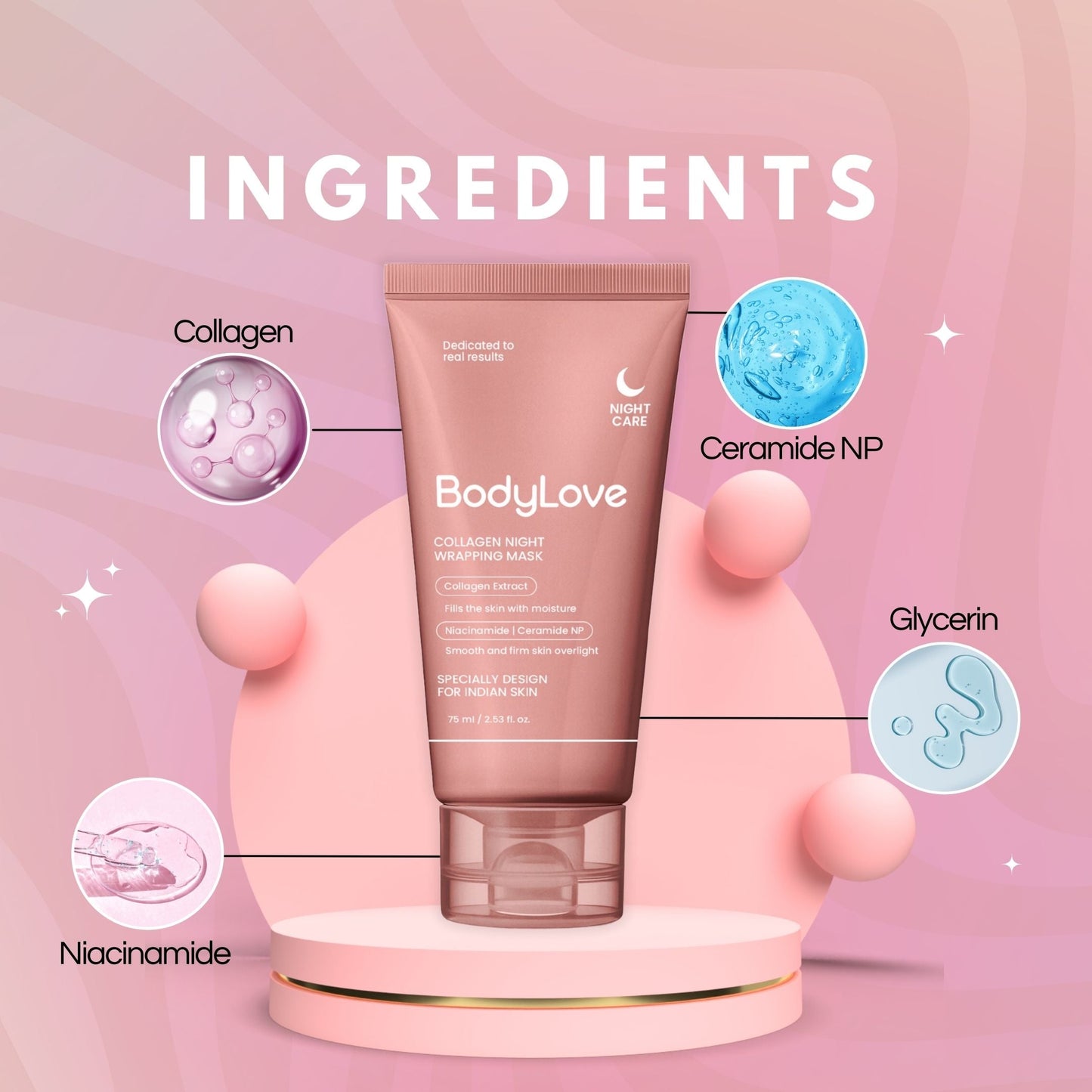 BodyLove - Korean Collagen Night Wrapping Peel Of Mask (BUY1-GET1)