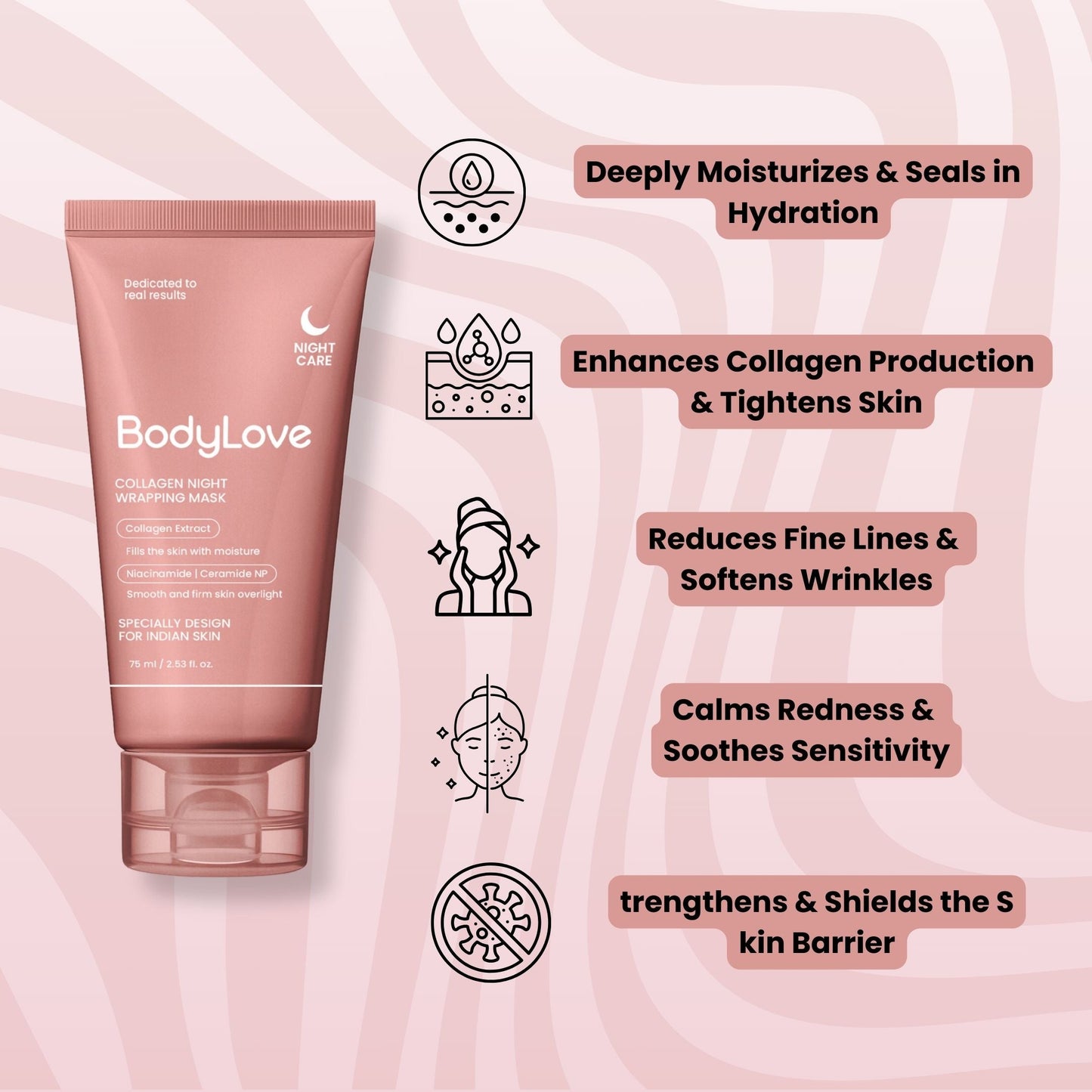 BodyLove - Collagen Night Wrapping Peel Of Mask (BUY1-GET1)