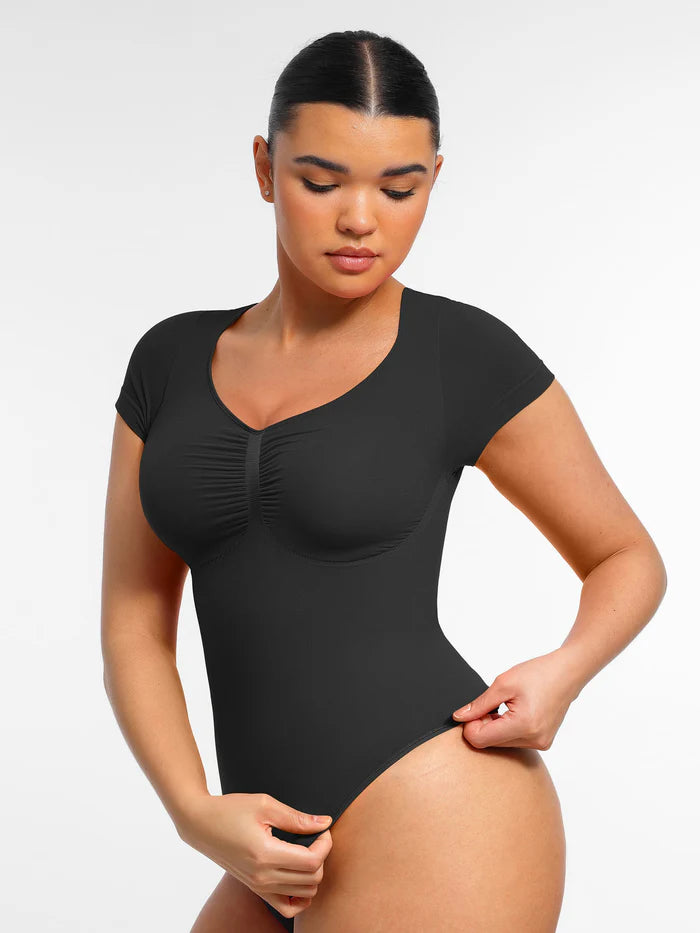 The Bodylove Tummy Control Seamless Short-Sleeve Bodysuit