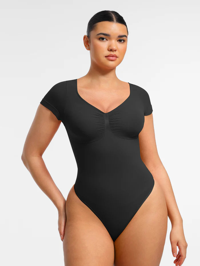 The Bodylove Tummy Control Seamless Short-Sleeve Bodysuit