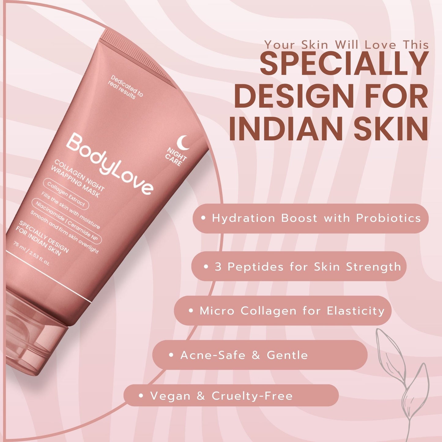 BodyLove - Korean Collagen Night Wrapping Peel Of Mask (BUY1-GET1)