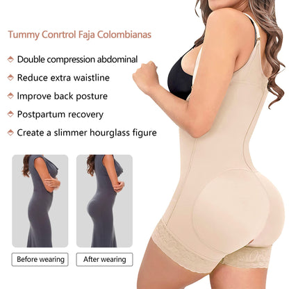 BodyLove High Compression Body Shaper for Women Butt Lifter Thigh Slimmer