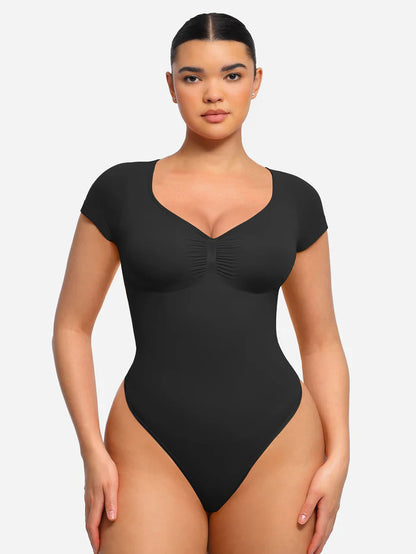 The Bodylove Tummy Control Seamless Short-Sleeve Bodysuit
